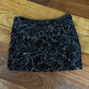 All Saints Hand Beaded Skirt Size 2 NEW!